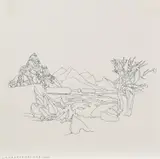 Sven Drühl, C.D.F.A.D.P.V.R.F.H.S.W.F.B, 2002, Faserstift auf Bütten