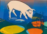Auktion 419, Los 317 by Andy Warhol, 1979, Farbserigrafie auf Arches, sold Nov 2018