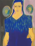 Sarah Schumann, "Madonna der Barmherzigkeit aus Florenz", 2002, Pigmentmalerei auf Leinwand
