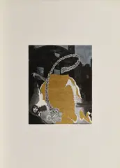 Sarah Schumann, Alice, 1974, Farboffset mit Gold auf leichtem Karton
