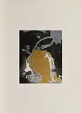 Sarah Schumann, Alice, 1974, Farboffset mit Gold auf leichtem Karton