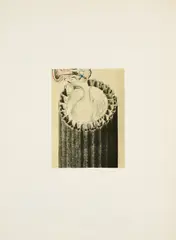 Sarah Schumann, Röhre mit Körper, 1981, Farboffsetlithografie auf beschichtetem Karton