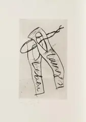 Dieter Krieg, Ohne Titel, 1990, Radierung auf Velin