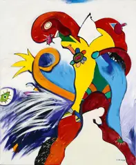 "Norddinker" by Otmar Alt, 1982/84, Acryl auf Leinwand, sold May 2019