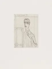 Autoportrait by Bernard Buffet, 1949, Radierung auf Velin, sold May 2019