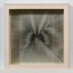 Ludwig Wilding, Ohne Titel (34), 1969, Serigrafie auf Plexiglas und Karton
