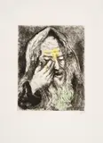 Marc Chagall, Auktion 442, Los 1016, 1958, Kaltnadelradierung, koloriert, auf Velin