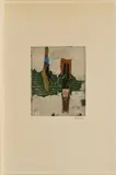 Johnny Friedlaender, Ohne Titel, Farbige Aquatintaradierung auf ARCHES FRANCE (Wasserzeichen)