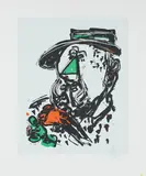 Markus Lüpertz, Ohne Titel, 2012, Farblithografie auf festem Velin