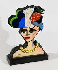 Erdbeer Diva by Elvira Bach, 2010, Holz, sold Apr 2019