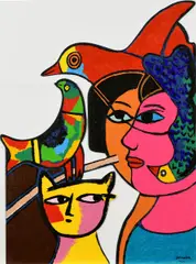 Ohne Titel by Guillaume Cornelis van Beverloo, Metall, sold Apr 2019