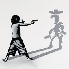 Icy and Sot, Auktion 432, Los 926, 2012, Sprühfarbe und Stencil auf Leinwand