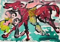 Antonius Hoeckelmann, Ohne Titel, 1999, Gouache auf Bütten