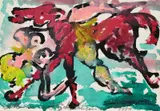 Antonius Hoeckelmann, Ohne Titel, 1999, Gouache auf Bütten