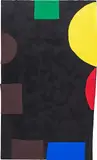 Sterling Ruby, ECLPSE (BGYRBB), 2015, collage and paint on cardboard