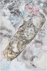 Being Faithful of a Few Things by Florine Démosthène, 2017, ink on mylar, sold Dec 2021