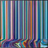 Ian Davenport, Turquoise, Burgundy