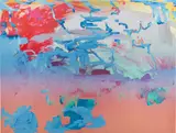Petra Cortright, Citibank Syndrome, 2014, digital painting on aluminium, in artist's frame