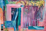 Kristy M Chan, Weather Going Bananas, 2021, oil and canvas collage on canvas