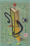 George Condo, Untitled, 1984, pastel on paper