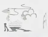 Avery Singer, S&M Cruisline, 2011, graphite on paper