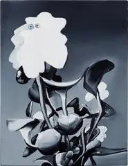 Eichhornia Crassipes by Tomoo Gokita, 2012, acrylic and gouache on linen, sold Dec 2021