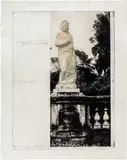 Christo, Etching Maquette for Wrapped Venus, Project for Villa Borghese, Rome, 1974, etching, ebony pencil, transparent tape, white Prismacolour pencil, collage and Japanese paper collage on handmade paper