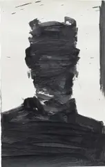 Shadow Head by Richard Hambleton, 2004, acrylic on paper, offered Dec 2021