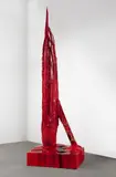 Sterling Ruby, Monument Stalagmite/Claret, 2008, PVC, urethane wood and spray paint on Formica