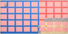 Transgrid/Feminique 1 by Sterling Ruby, 2010, collage on Plexiglas, in artist's frame, sold Dec 2021