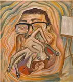 Jakub Julian Ziółkowski, autoportret, 2011, oil on canvas