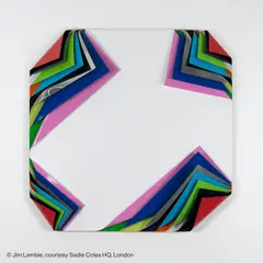 Jim Lambie, Metal Box (Northern Star), 2010, paint on aluminium