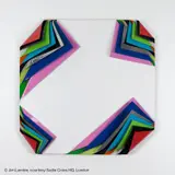 Jim Lambie, Metal Box (Northern Star), 2010, paint on aluminium