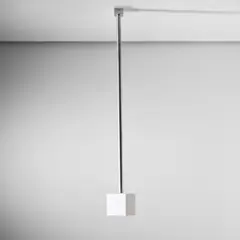 Flying White Cube by Jeppe Hein, 2004, board, electromagnet and aluminium bar, sold Dec 2021