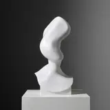 Jon Rafman, NAD (Swerveman Carrara), 2014, CNC routed Carrara white marble