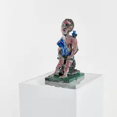 Beethoven by Markus Lüpertz, 2011, painted bronze, sold Dec 2021
