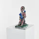 Markus Lüpertz, Beethoven, 2011, painted bronze