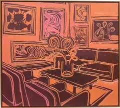 Anton Henning, Interieur No 149, 2002, oil on canvas, in artist's frame