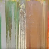 John Armleder, Untitled, 2008, glitter and oil on canvas