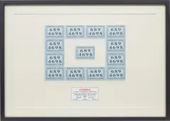 Gilbert&George, Canning (London Telephone Box Card Picture), 2009, postcards on board, in artist's frame