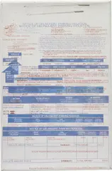 Augustus Thompson, Parking Ticket Envelope 2 (Blue LA), 2013, inkjet on primed canvas