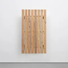 Fredrik Værslev, Untitled (Garden Painting), 2012, nails on wood and steel