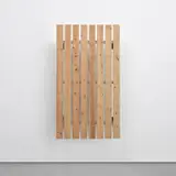 Fredrik Værslev, Untitled (Garden Painting), 2012, nails on wood and steel