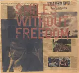 Rirkrit Tiravanija and Tomas Vu, Untitled (SMILES WITHOUT FREEDOM), 2018, silkscreen on newspaper