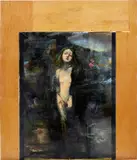 Matthieu Ronsse, Incubus Leaving, 2000-11, oil on canvas, wood and screws