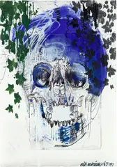 Erik Andriesse, Untitled, 1987, acrylic and paper collage on paper