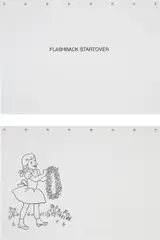 Allen Ruppersberg, Poem No.1 Flashback Startover, 2012, laminated panel, in 16 parts with wooden plan chest