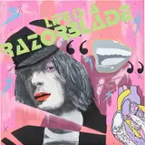 Stuart Semple, Life is a Razorblade, 2005, sticker, glitter, oil stick and oil on canvas