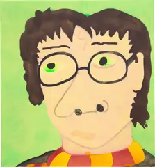 Travis Fish, Harry, 2019, acrylic and graphite on canvas