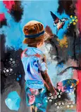 Robert Hilmersson, I Have So Much To Offer, 2021, acrylic and spray paint on canvas